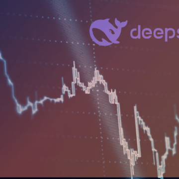 image with deepseek logo and stock market